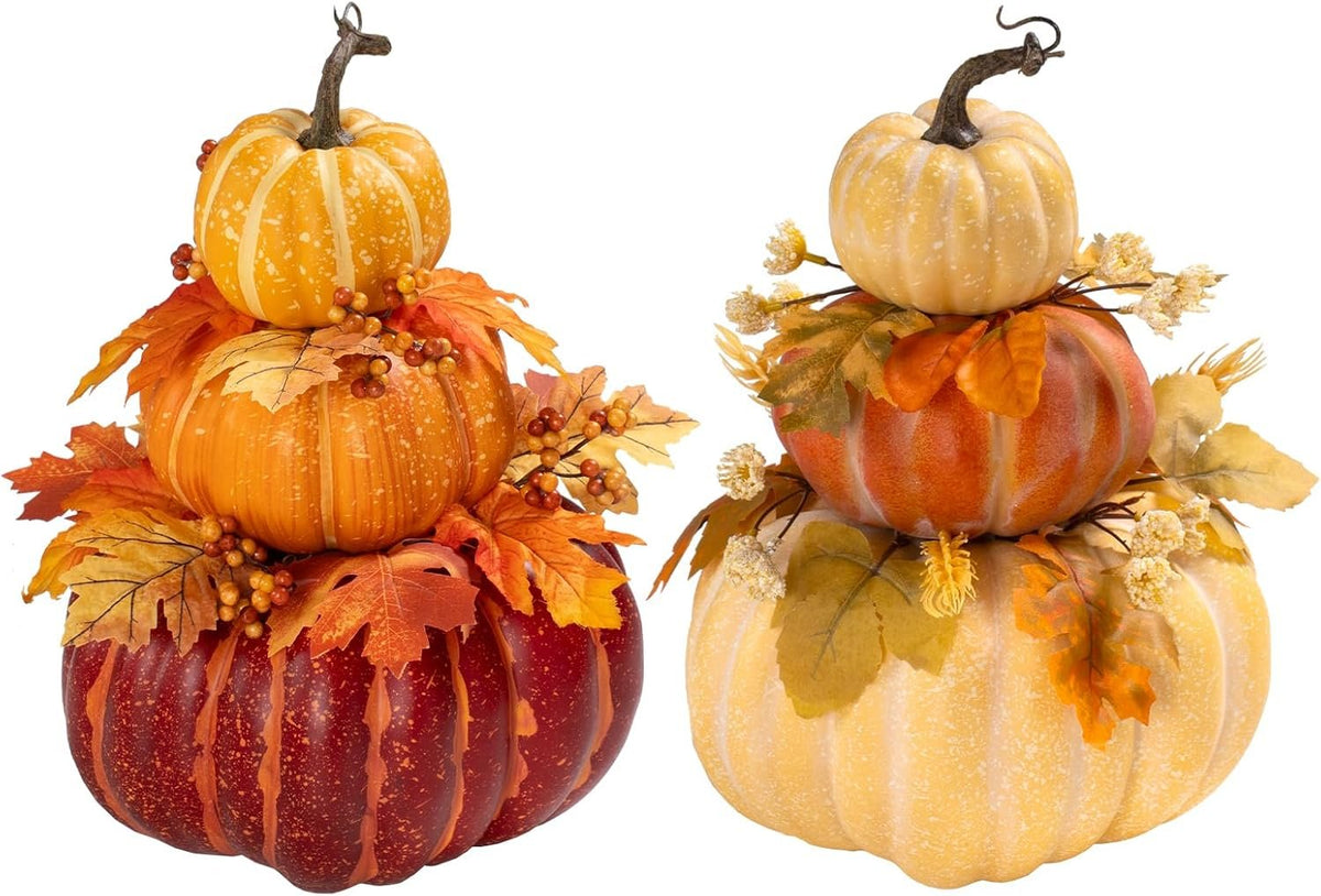 Bonner Harvest Decor Artificial Pumpkin Tower Decor additional product photo