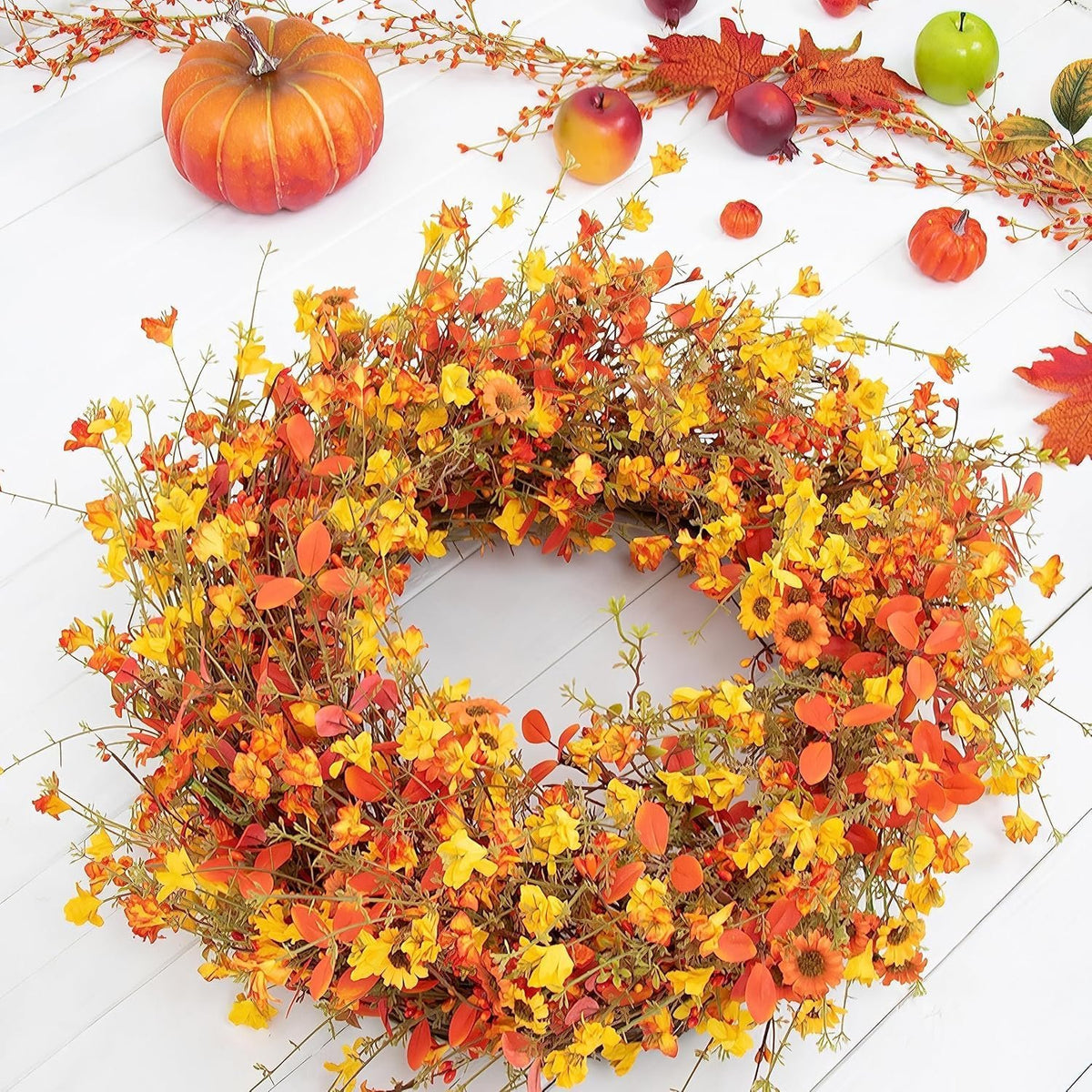Bonner Harvest Decor Autumn Berry Front Door Wreath additional product photo