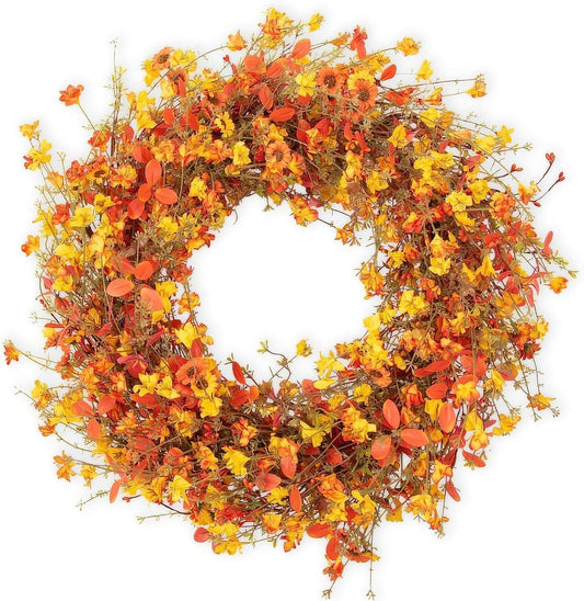 Bonner Harvest Decor Autumn Berry Front Door Wreath studio product photo