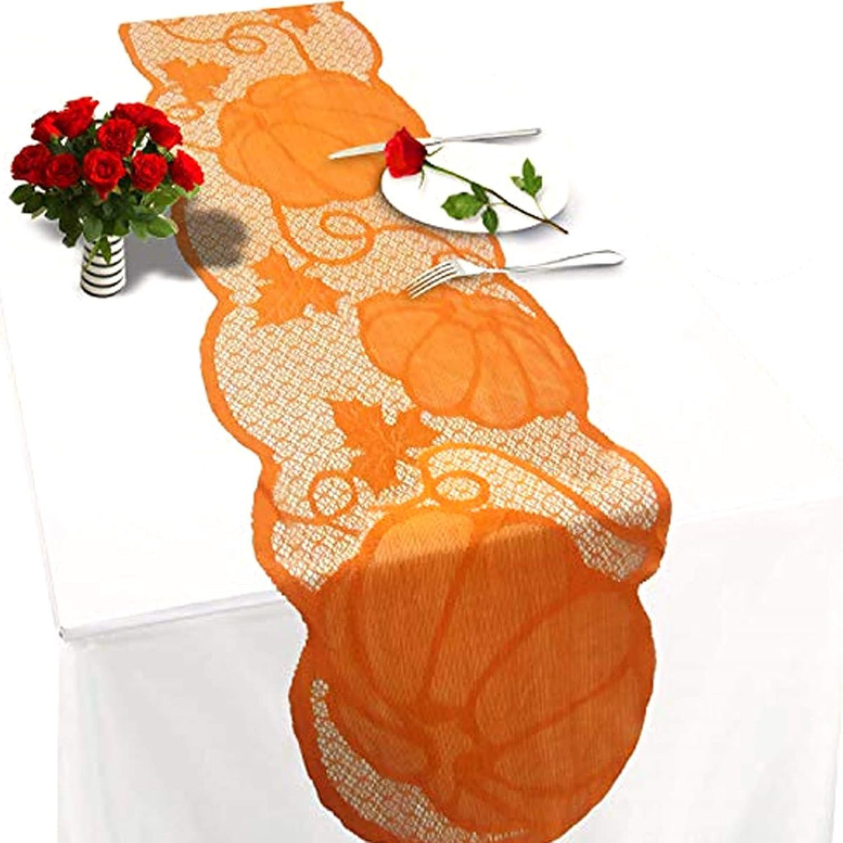 Bonner Harvest Decor Lace Fall Table Runner additional product photo