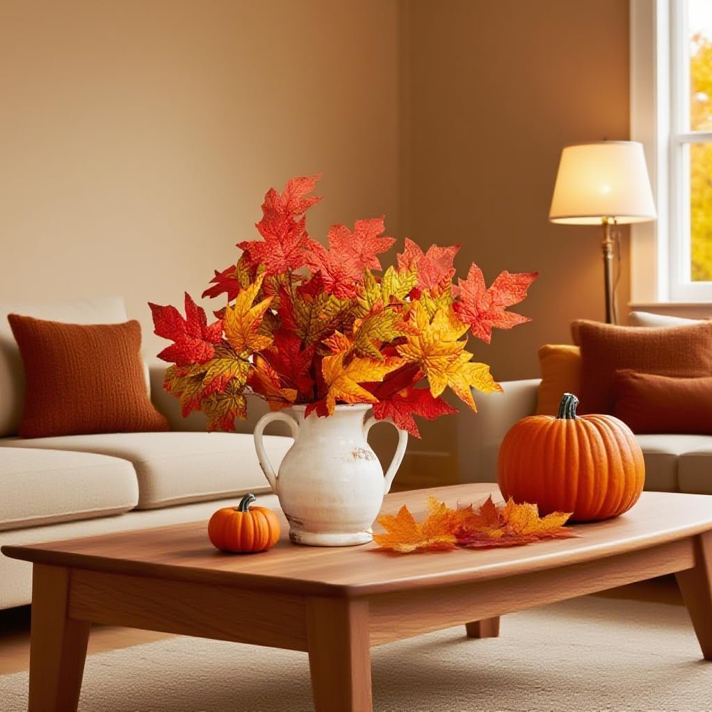 Bonner Harvest Decor Mixed Autumn Maple Leaf Stems additional product photo