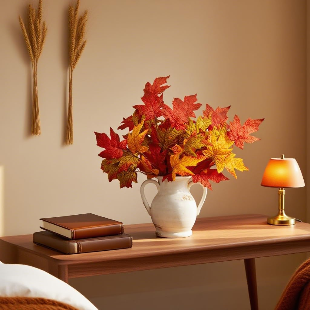 Bonner Harvest Decor Mixed Autumn Maple Leaf Stems additional product photo
