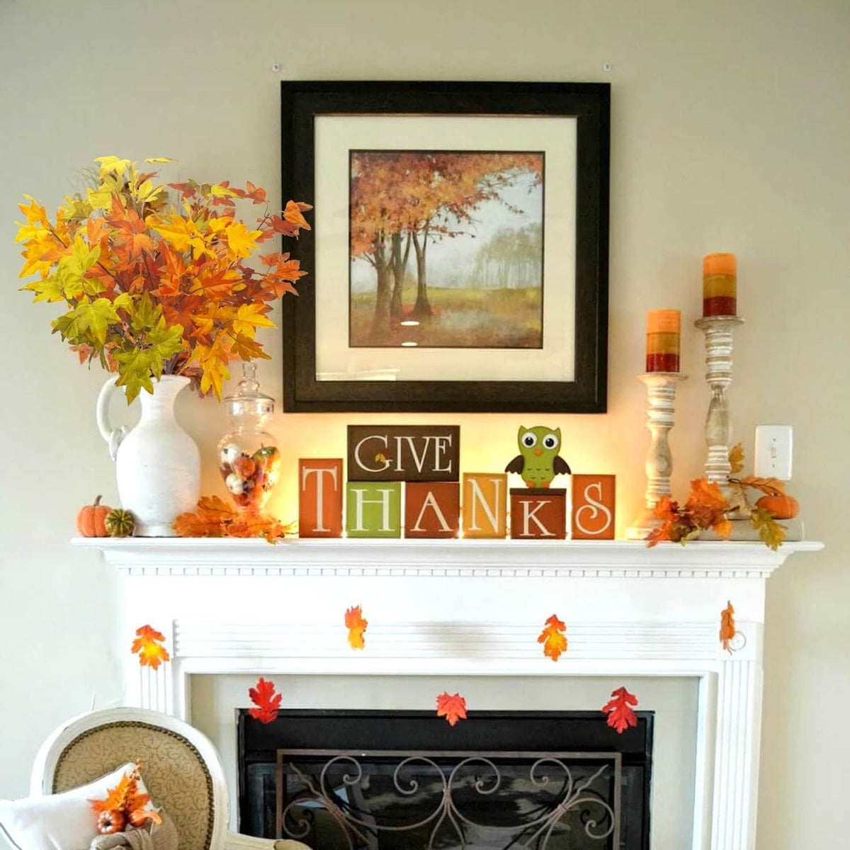 Bonner Harvest Decor Autumn Maple Branch Bundle additional product photo