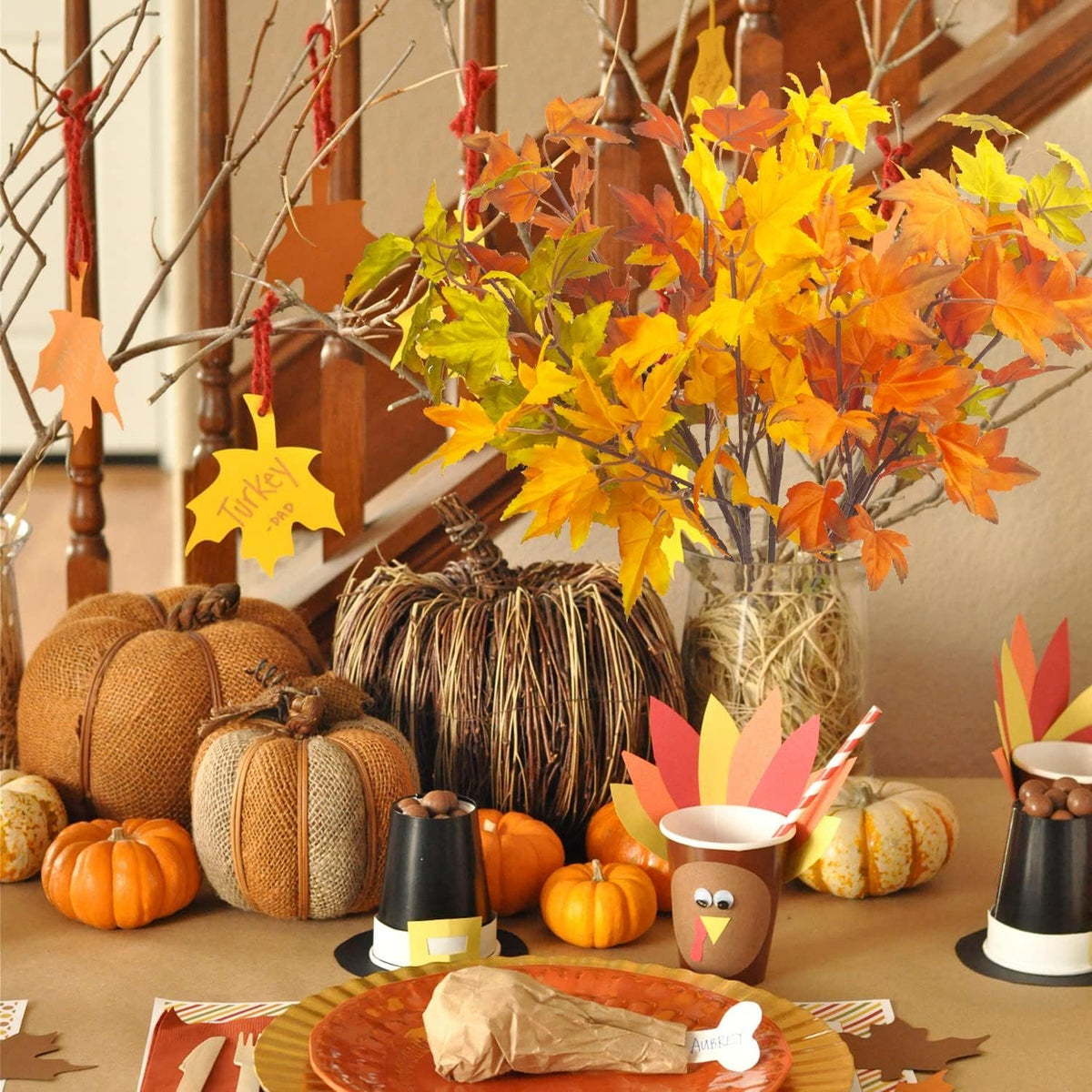 Bonner Harvest Decor Autumn Maple Branch Bundle additional product photo