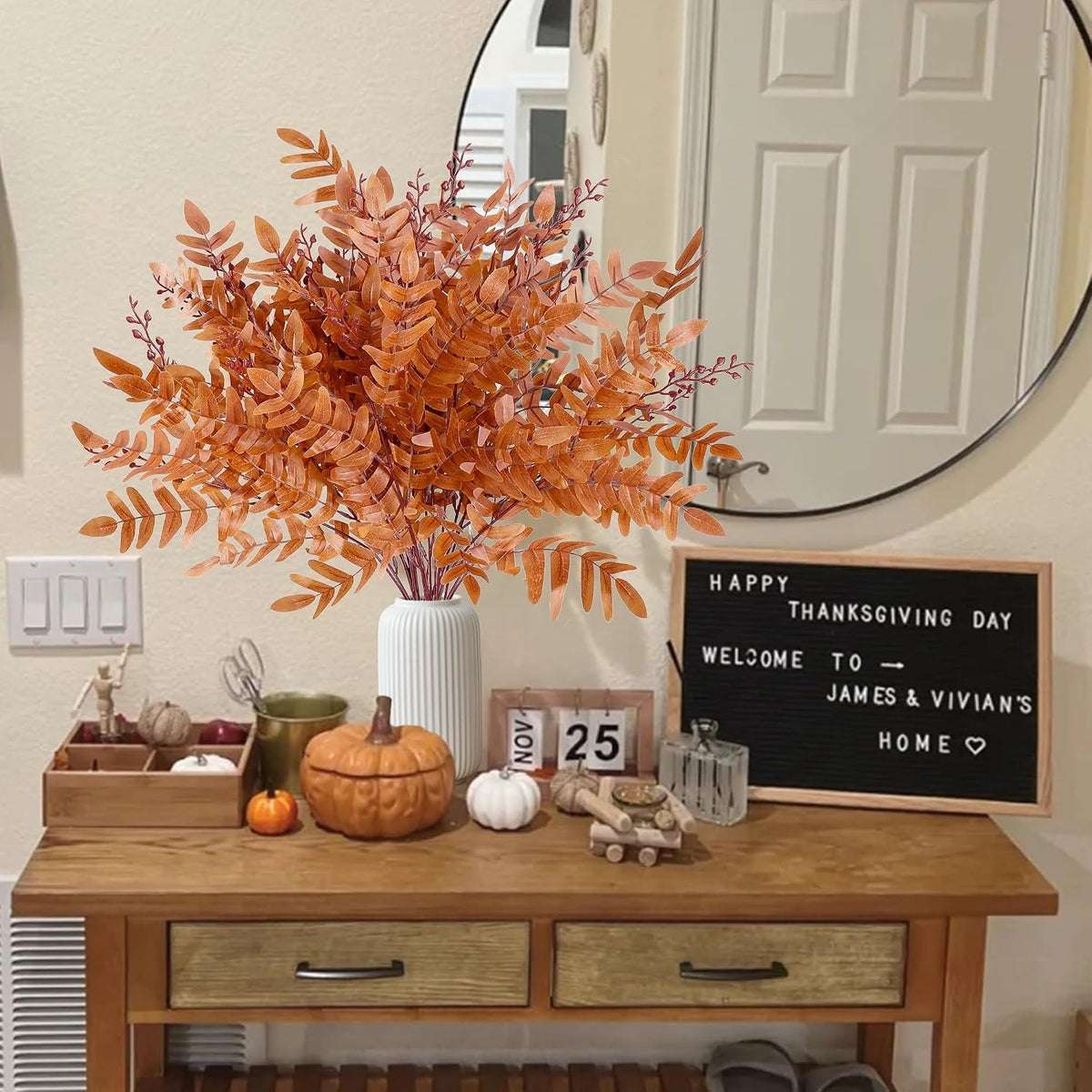 Bonner Harvest Decor Artificial Fall Foliage Stems additional product photo