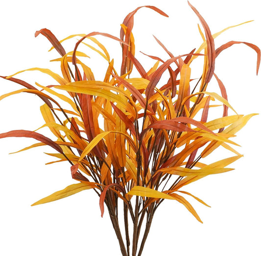 Bonner Harvest Decor Artificial Grass-Leaf Fall Stems studio product photo