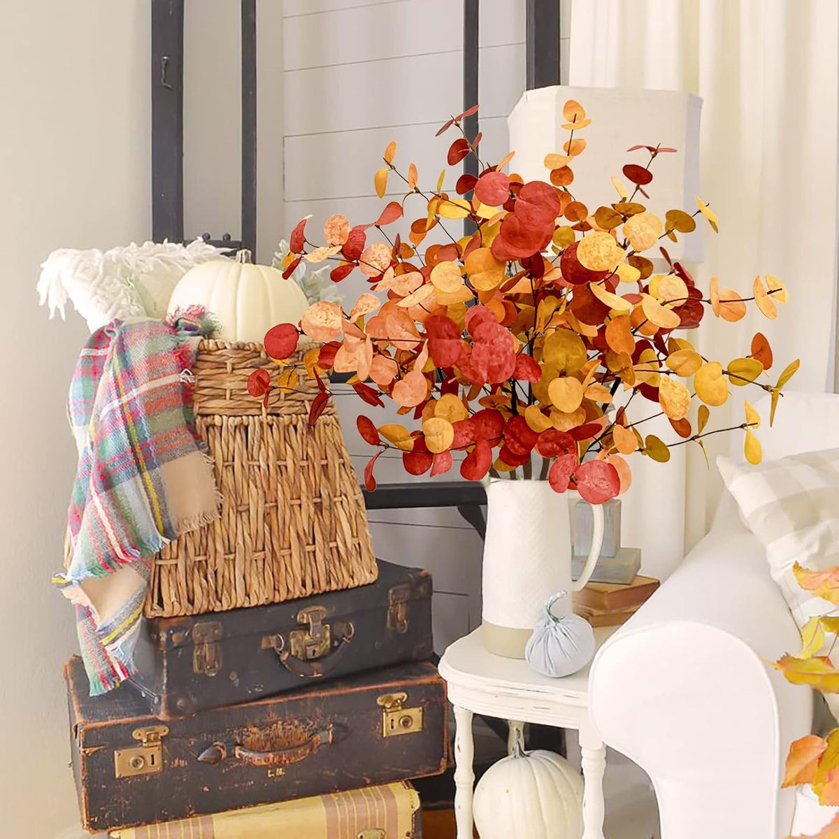 Bonner Harvest Decor Fall Eucalyptus Stem Bundle additional product photo