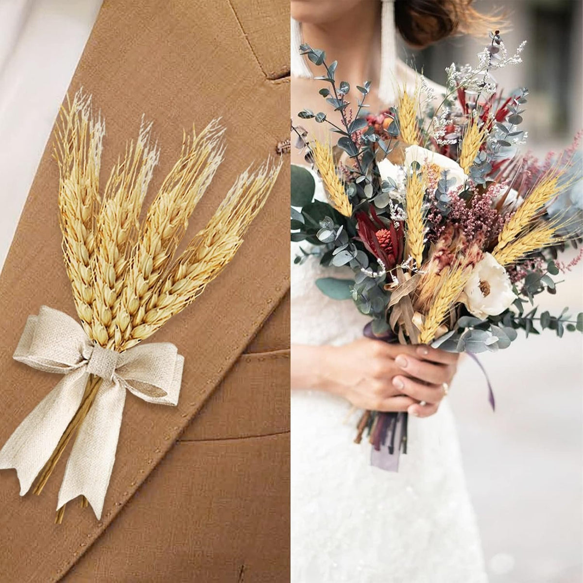 Bonner Harvest Decor Dried Natural Wheat Stems additional product photo