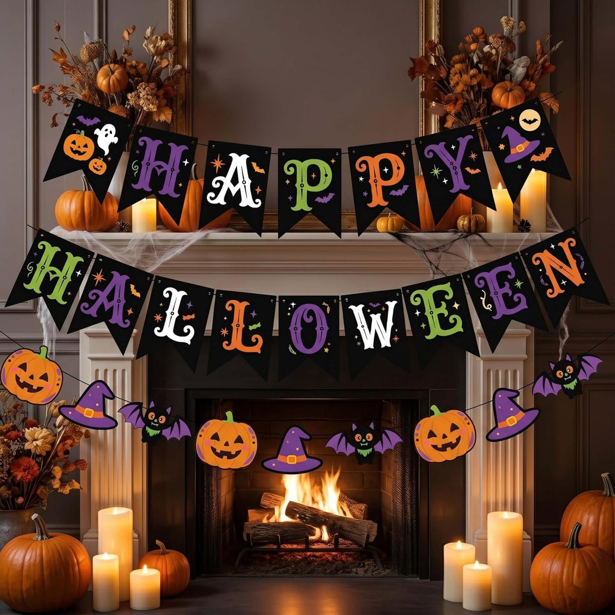 Bonner Harvest Decor Happy Halloween Banner Set additional product photo