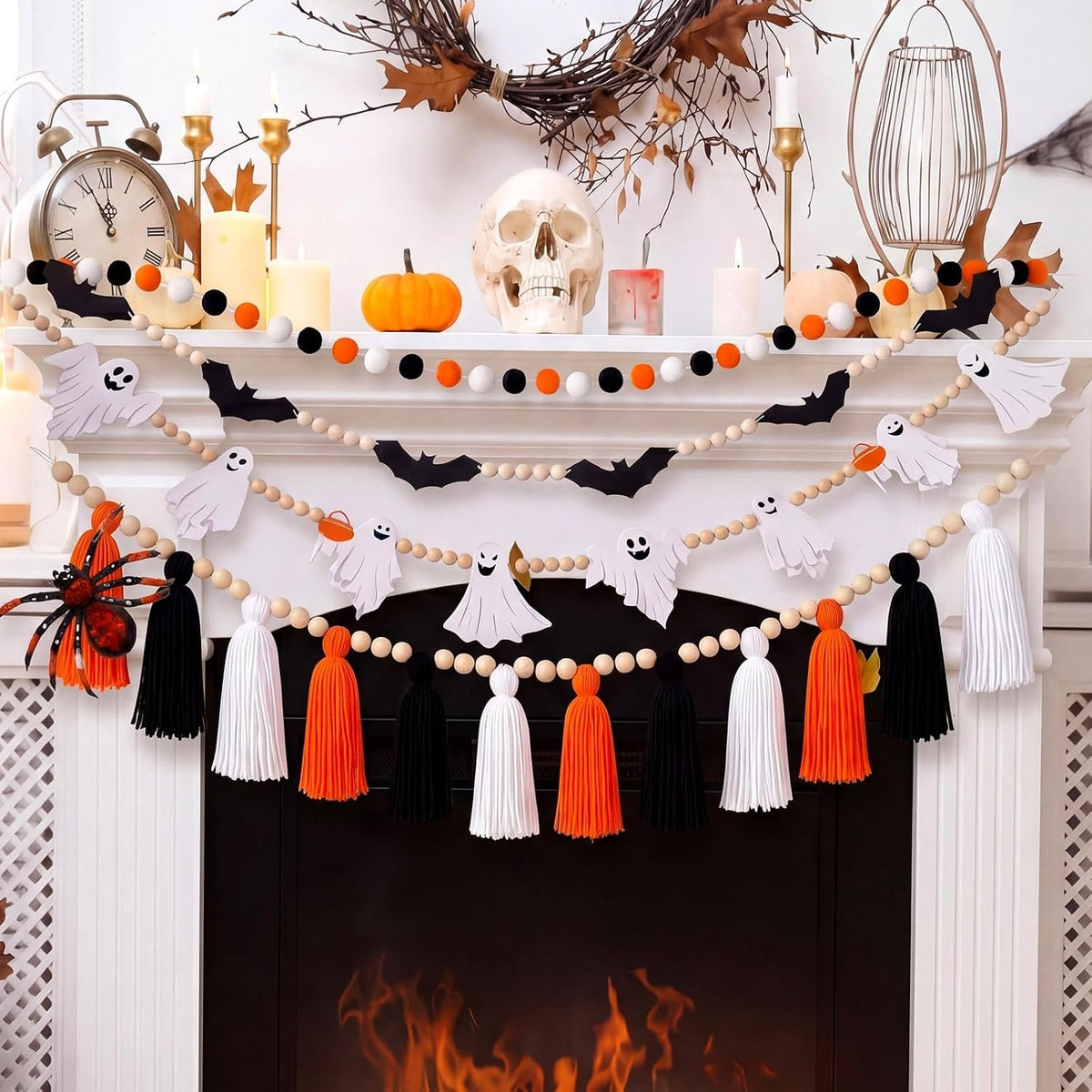 Bonner Harvest Decor Halloween Felt Garland Set additional product photo