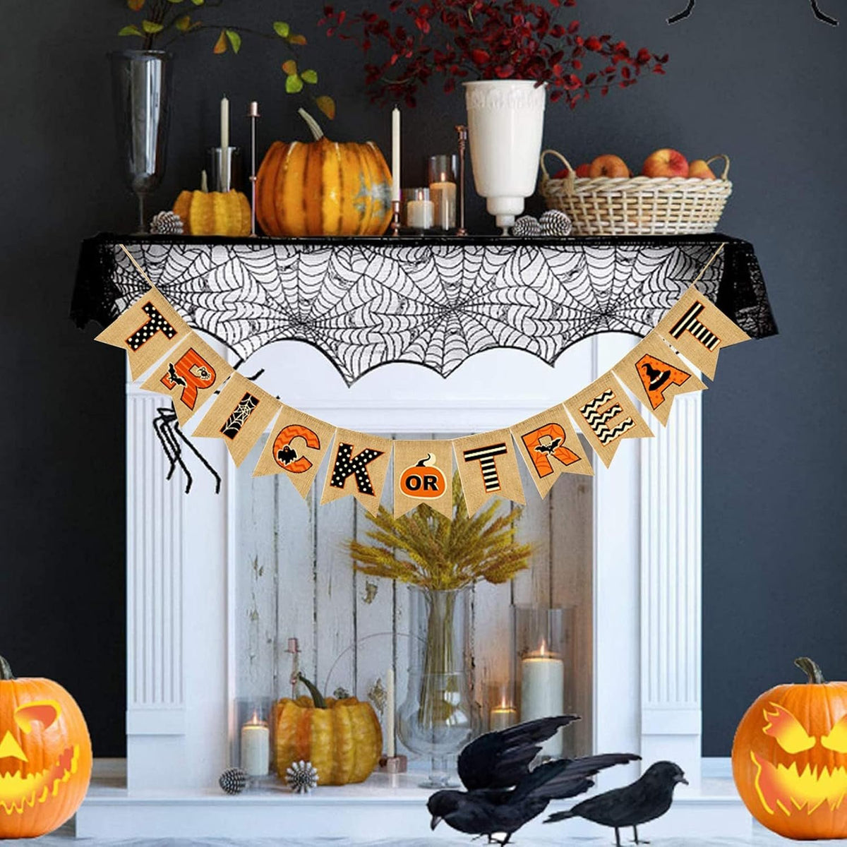 Bonner Harvest Decor Trick or Treat Burlap Banner additional product photo