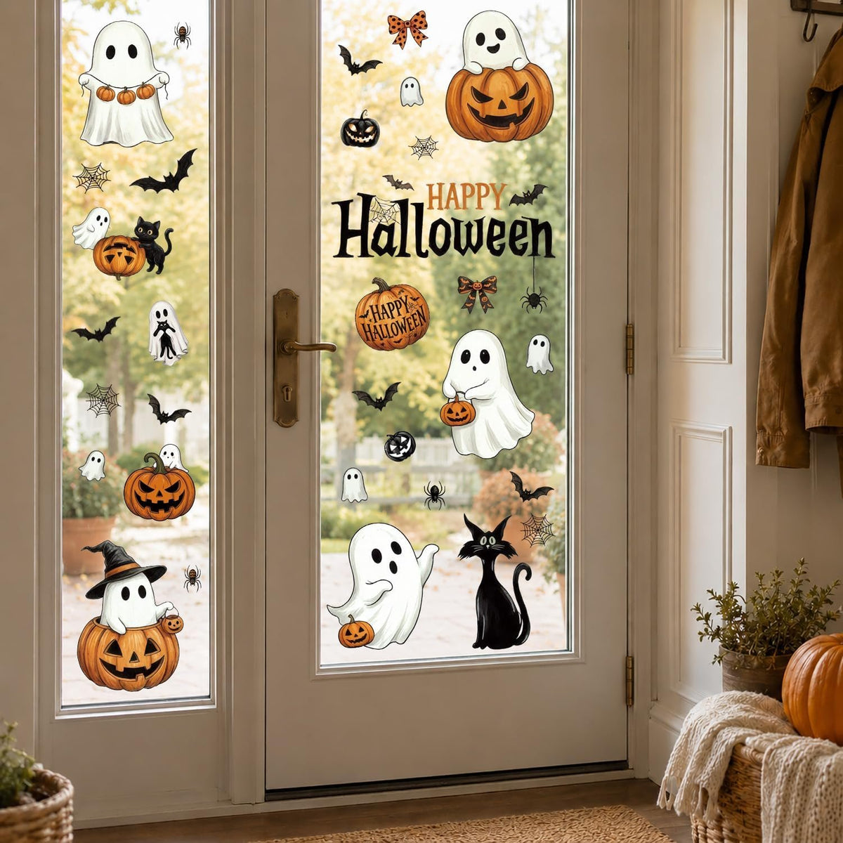 Bonner Harvest Decor Retro Halloween Window Clings additional product photo