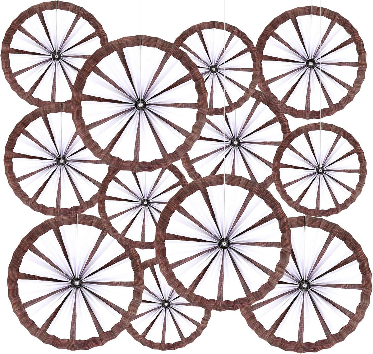 Bonner Harvest Decor Tissue Paper Fan Decoration Set additional product photo
