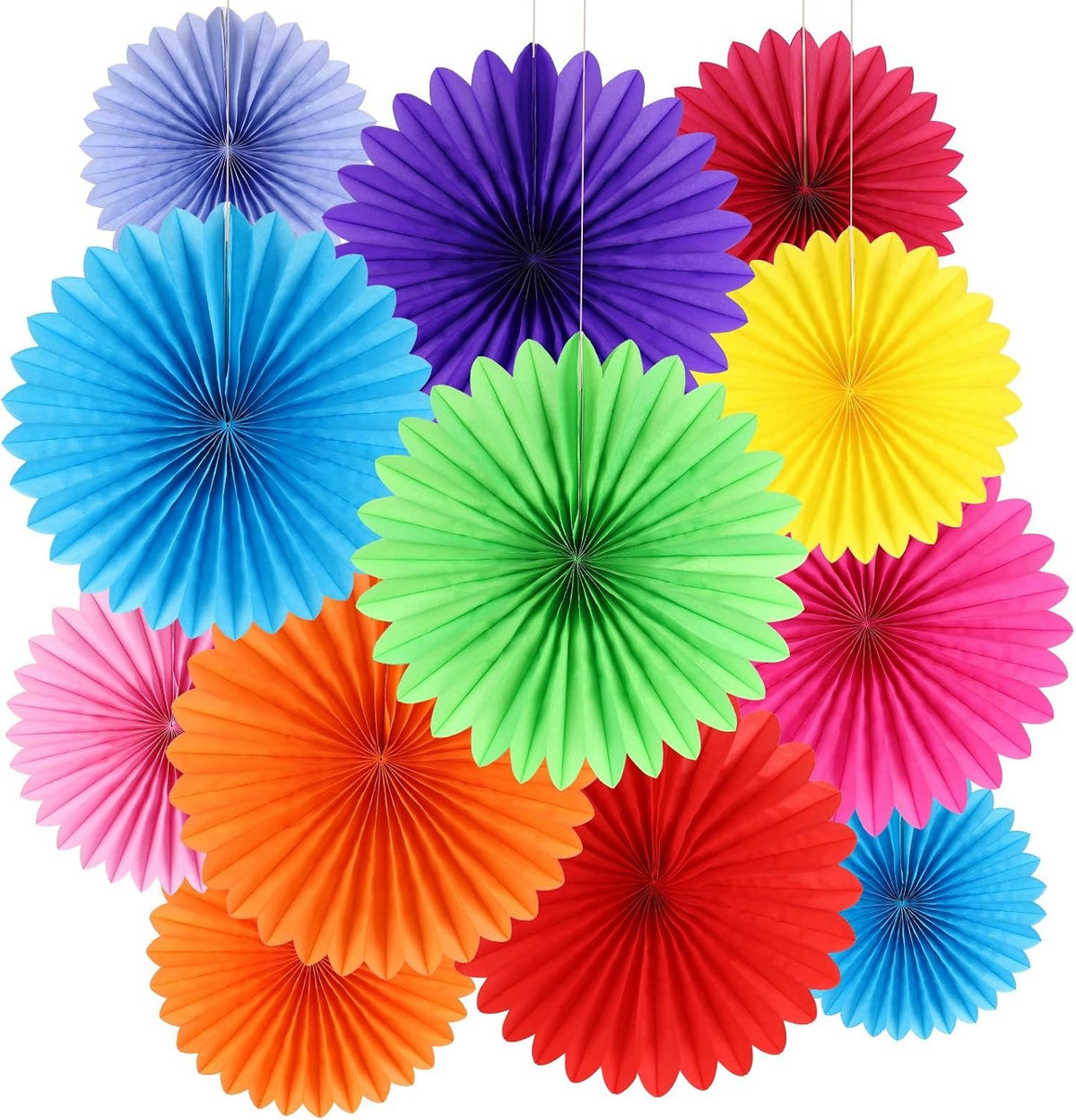 Bonner Harvest Decor Tissue Paper Fan Decoration Set additional product photo