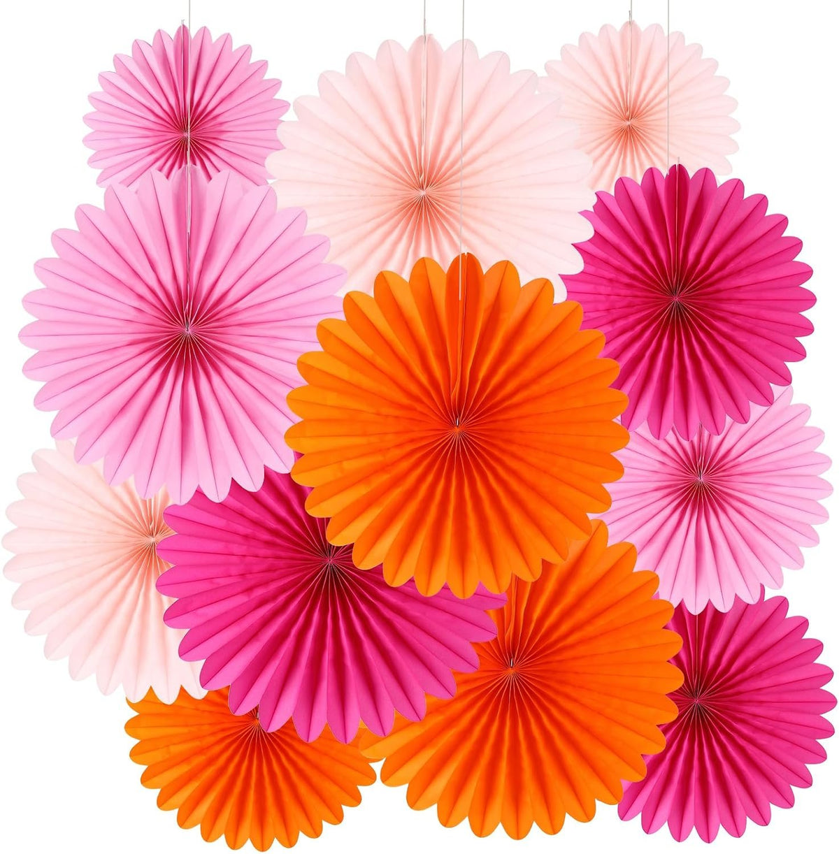 Bonner Harvest Decor Tissue Paper Fan Decoration Set additional product photo