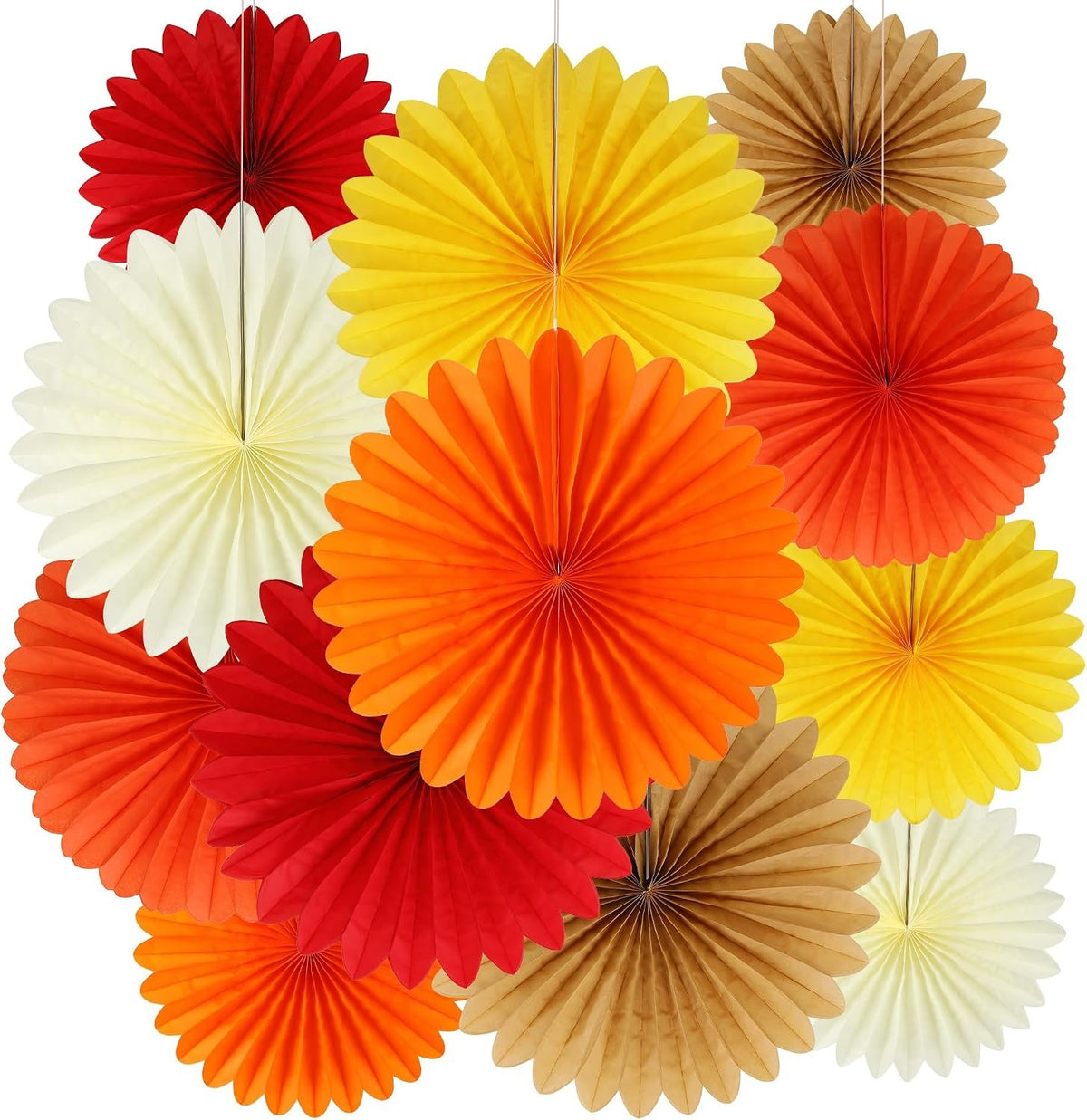 Bonner Harvest Decor Tissue Paper Fan Decoration Set additional product photo