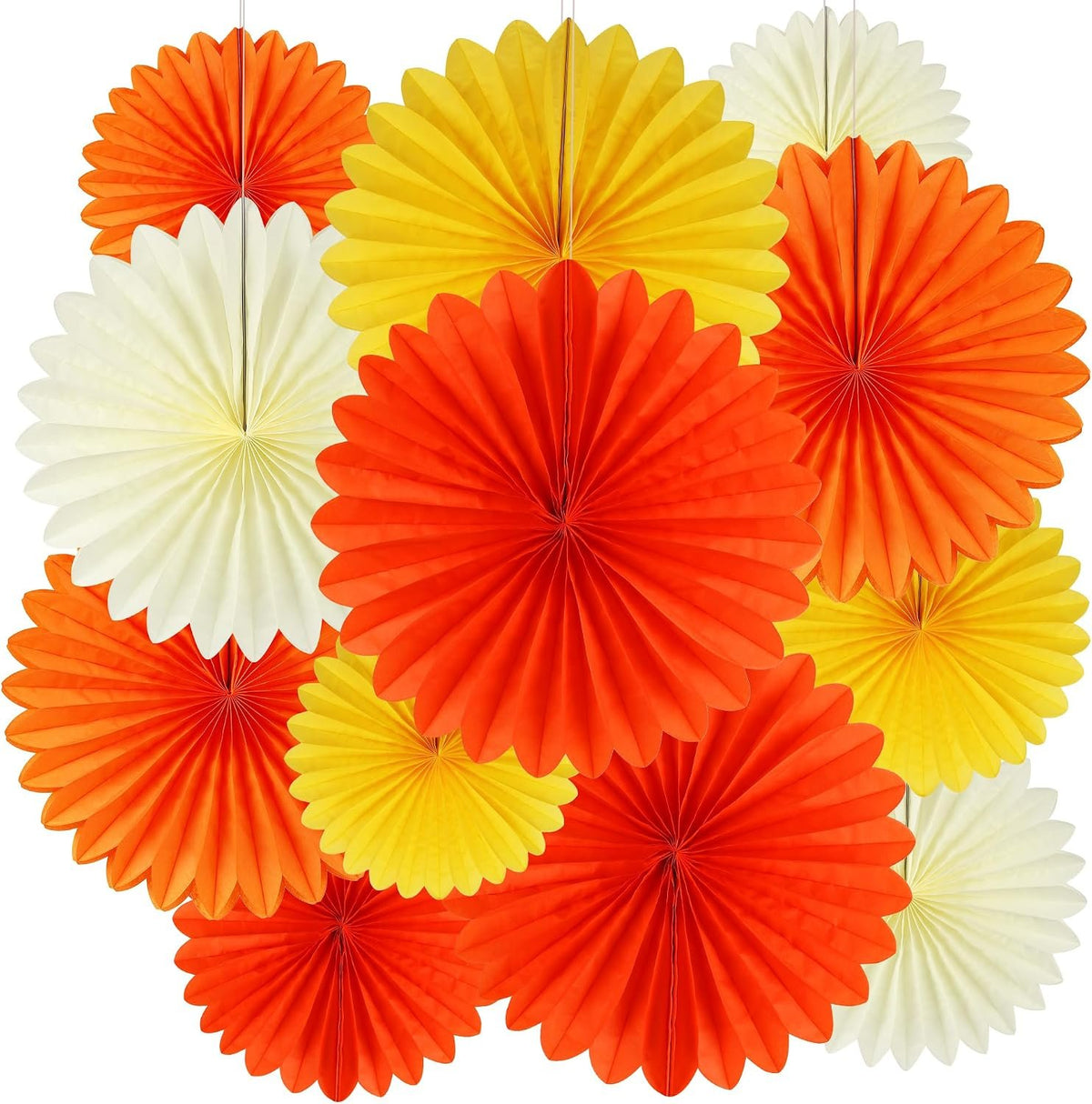 Bonner Harvest Decor Tissue Paper Fan Decoration Set additional product photo