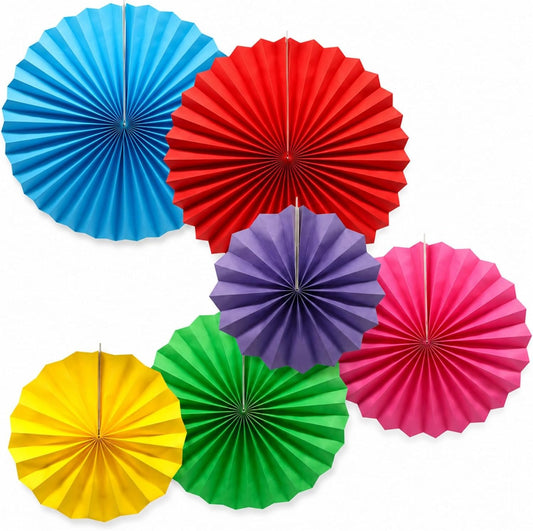 Bonner Harvest Decor Hanging Paper Fan Six-Pack studio product photo