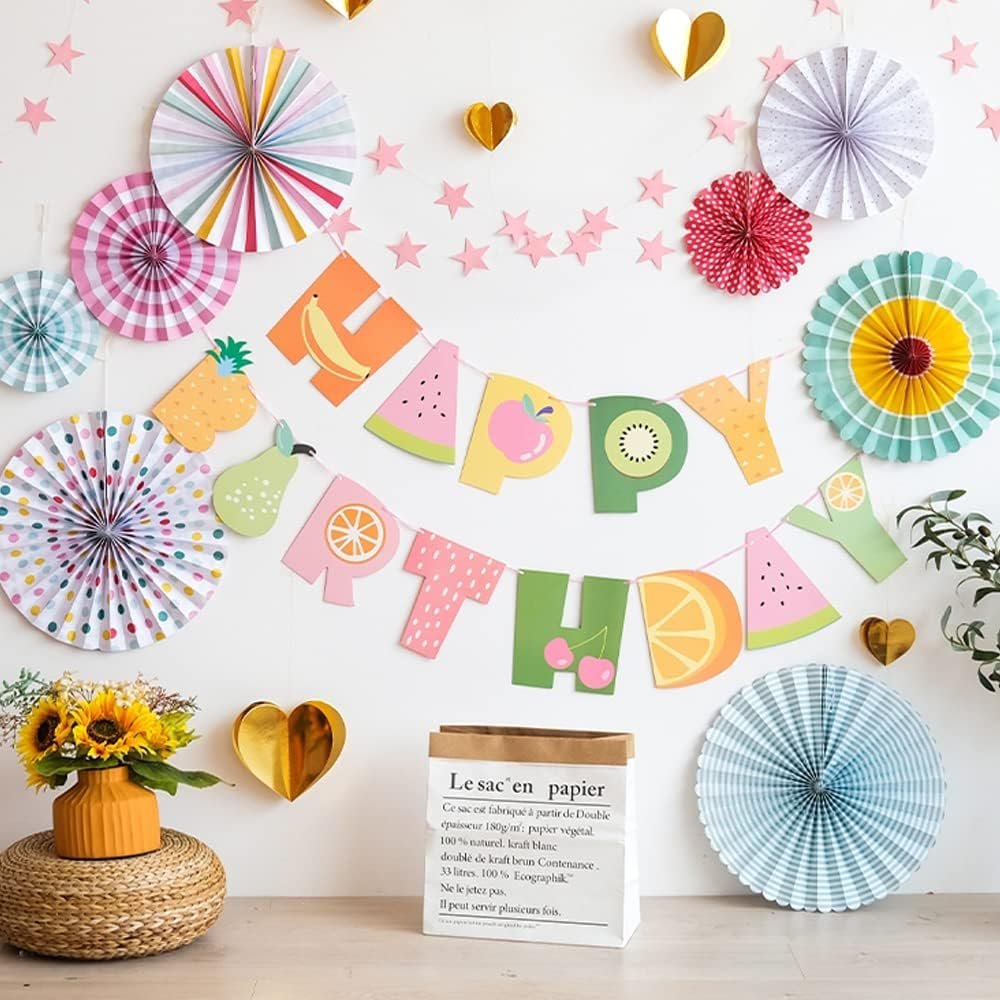 Bonner Harvest Decor Pastel Paper Fan Set additional product photo