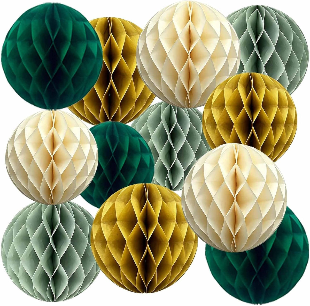 Bonner Harvest Decor Honeycomb Paper Ball Set additional product photo