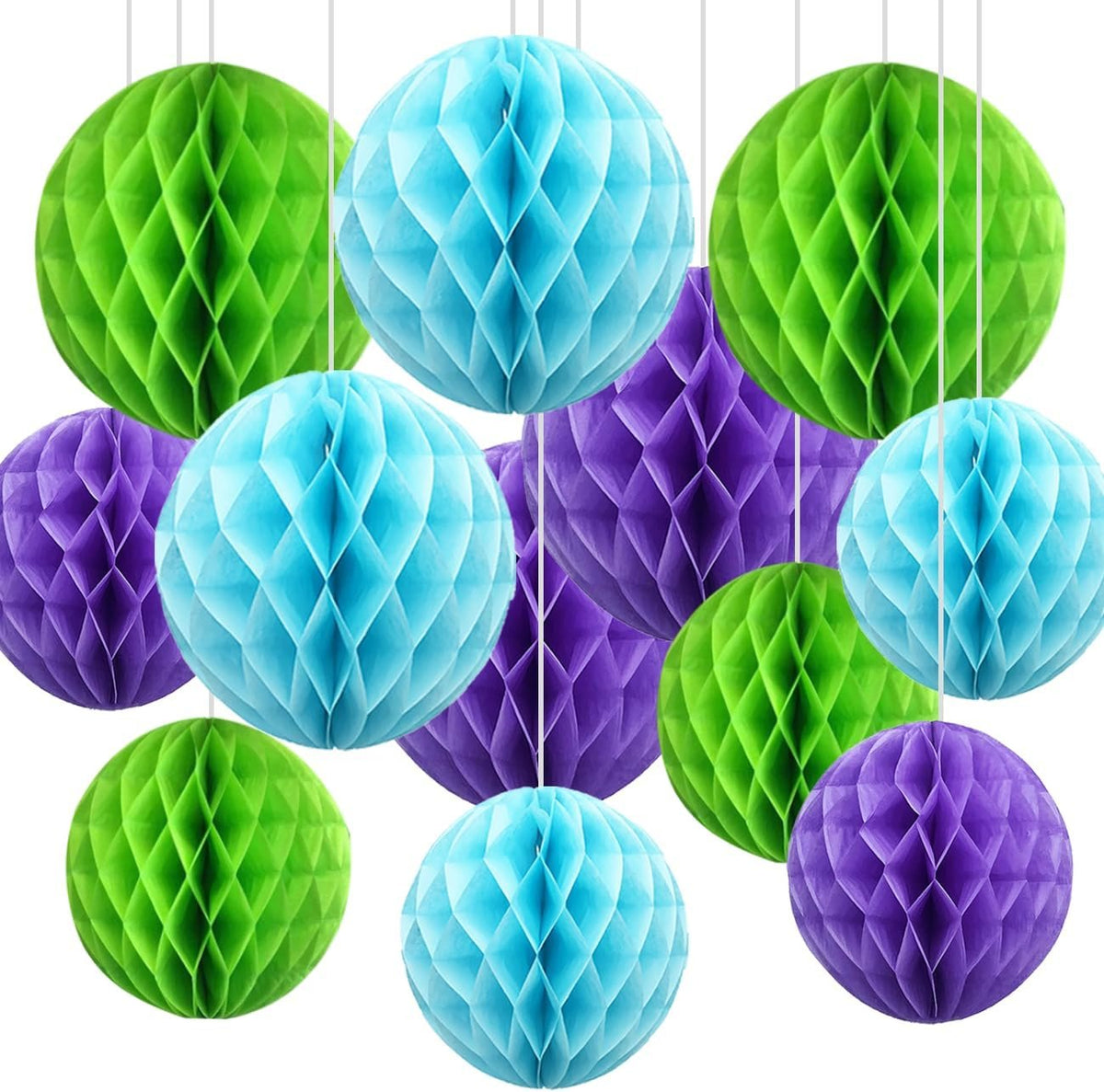 Bonner Harvest Decor Two-Size Honeycomb Ball Set additional product photo