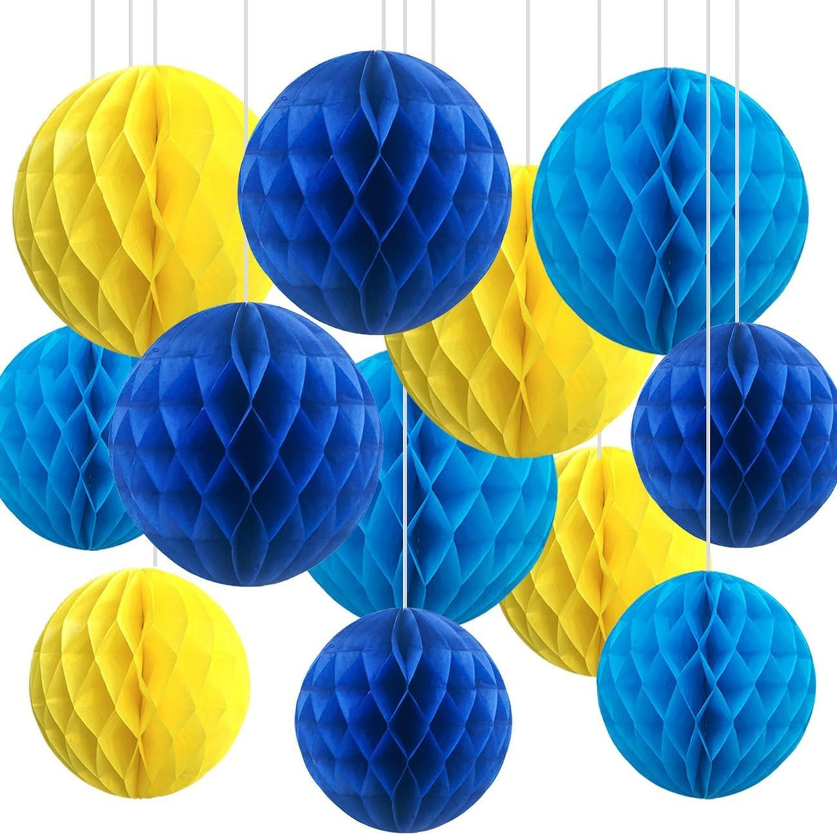 Bonner Harvest Decor Two-Size Honeycomb Ball Set additional product photo