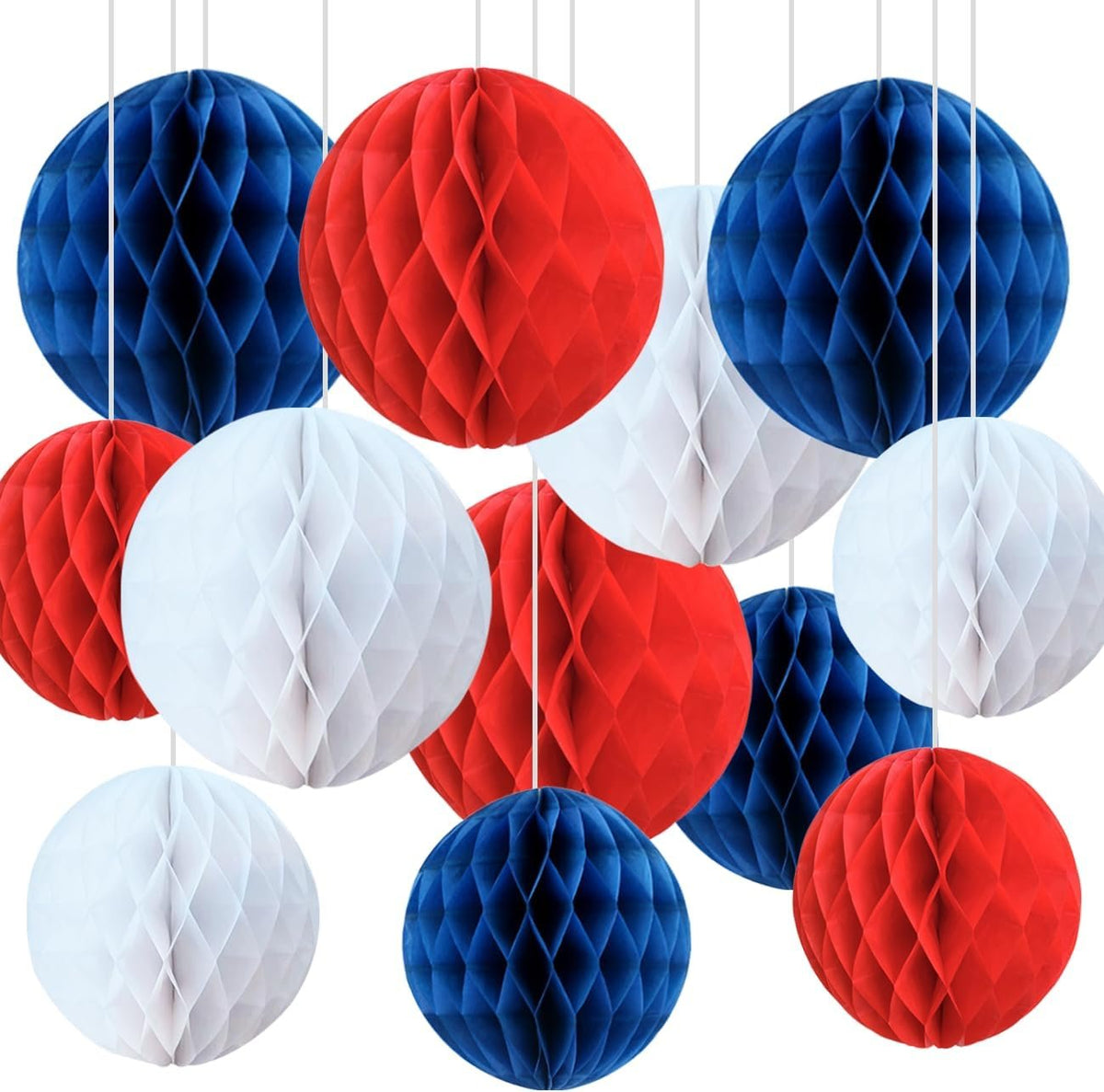 Bonner Harvest Decor Two-Size Honeycomb Ball Set additional product photo
