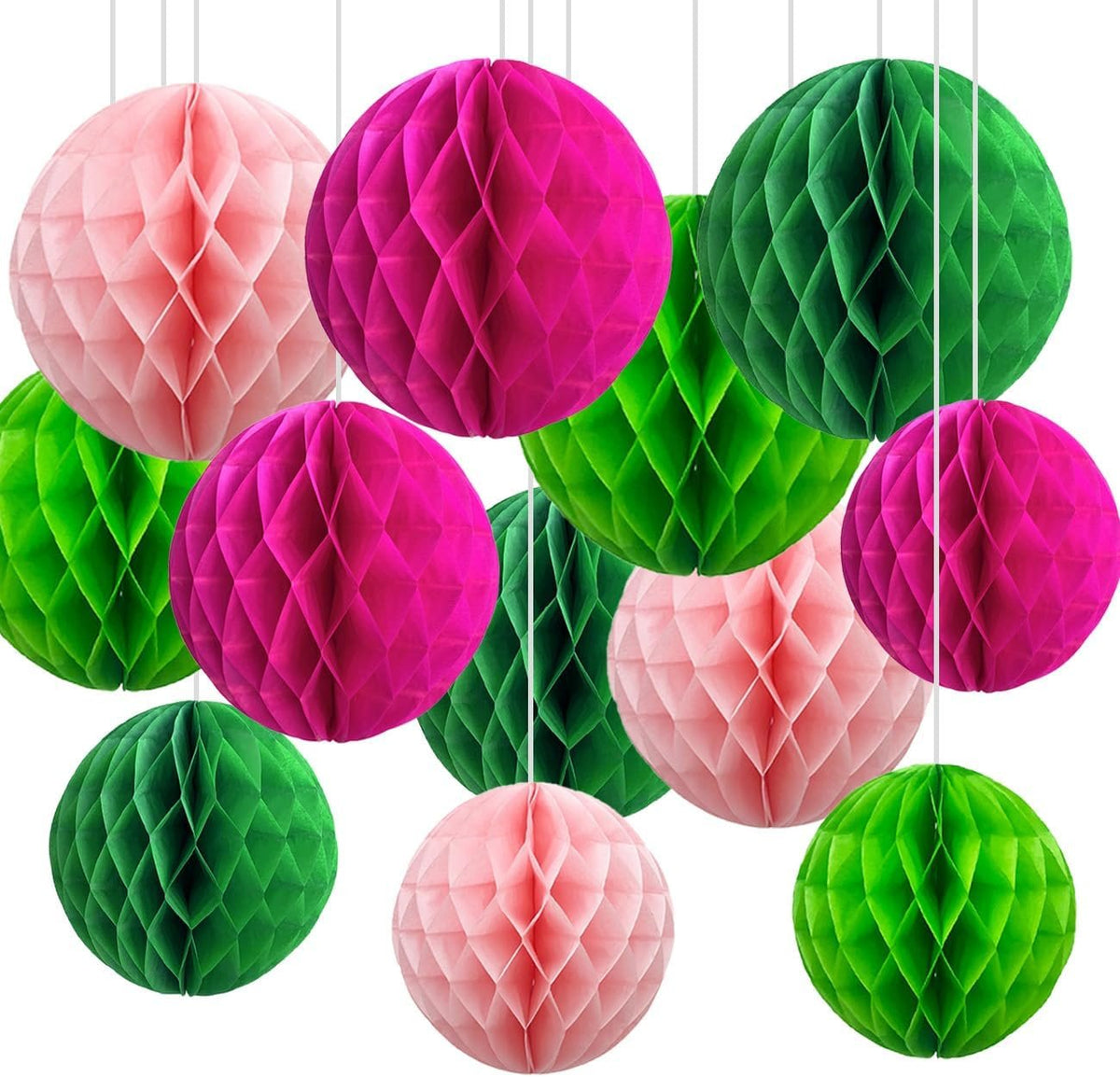 Bonner Harvest Decor Two-Size Honeycomb Ball Set additional product photo