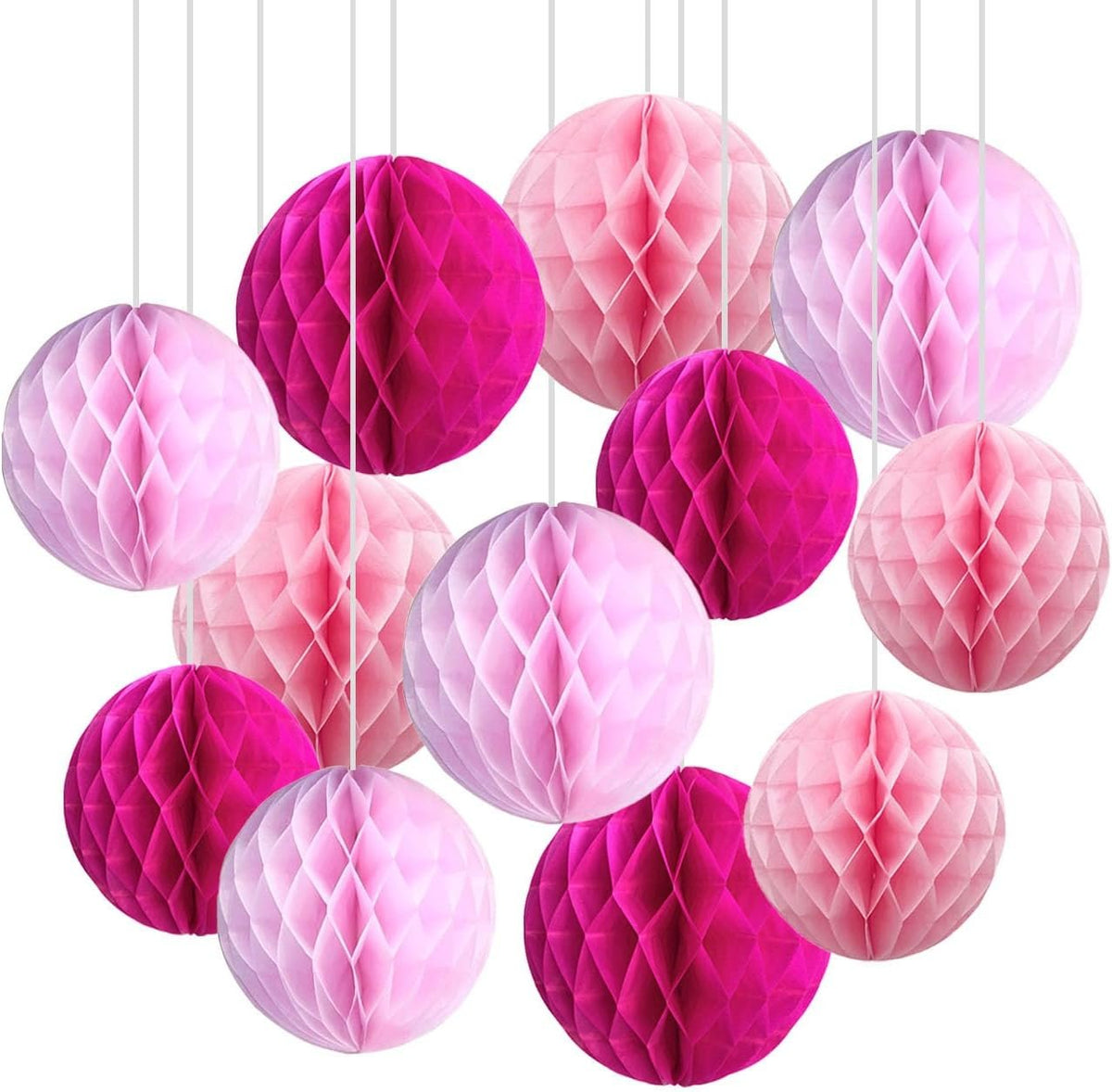Bonner Harvest Decor Two-Size Honeycomb Ball Set additional product photo