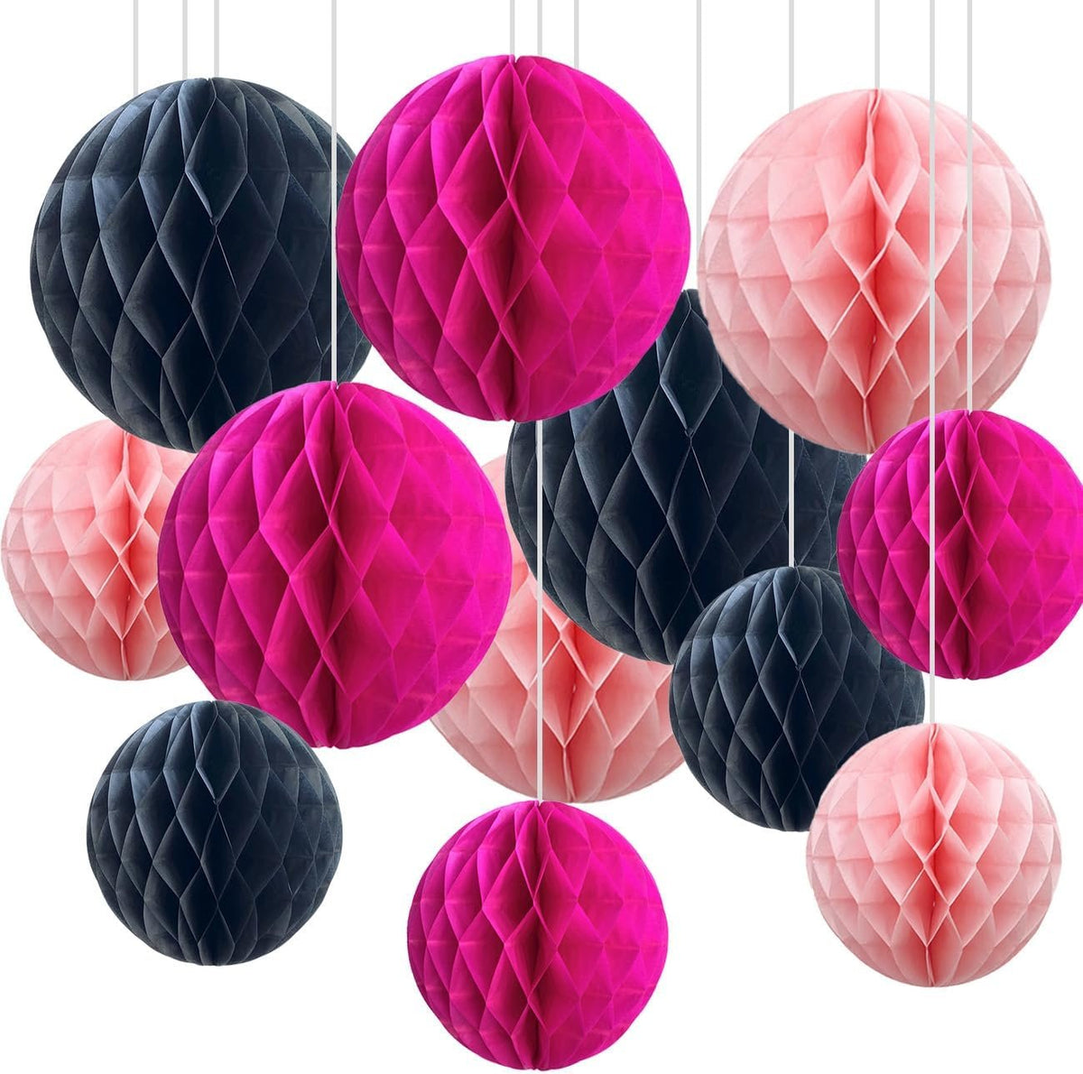 Bonner Harvest Decor Two-Size Honeycomb Ball Set additional product photo
