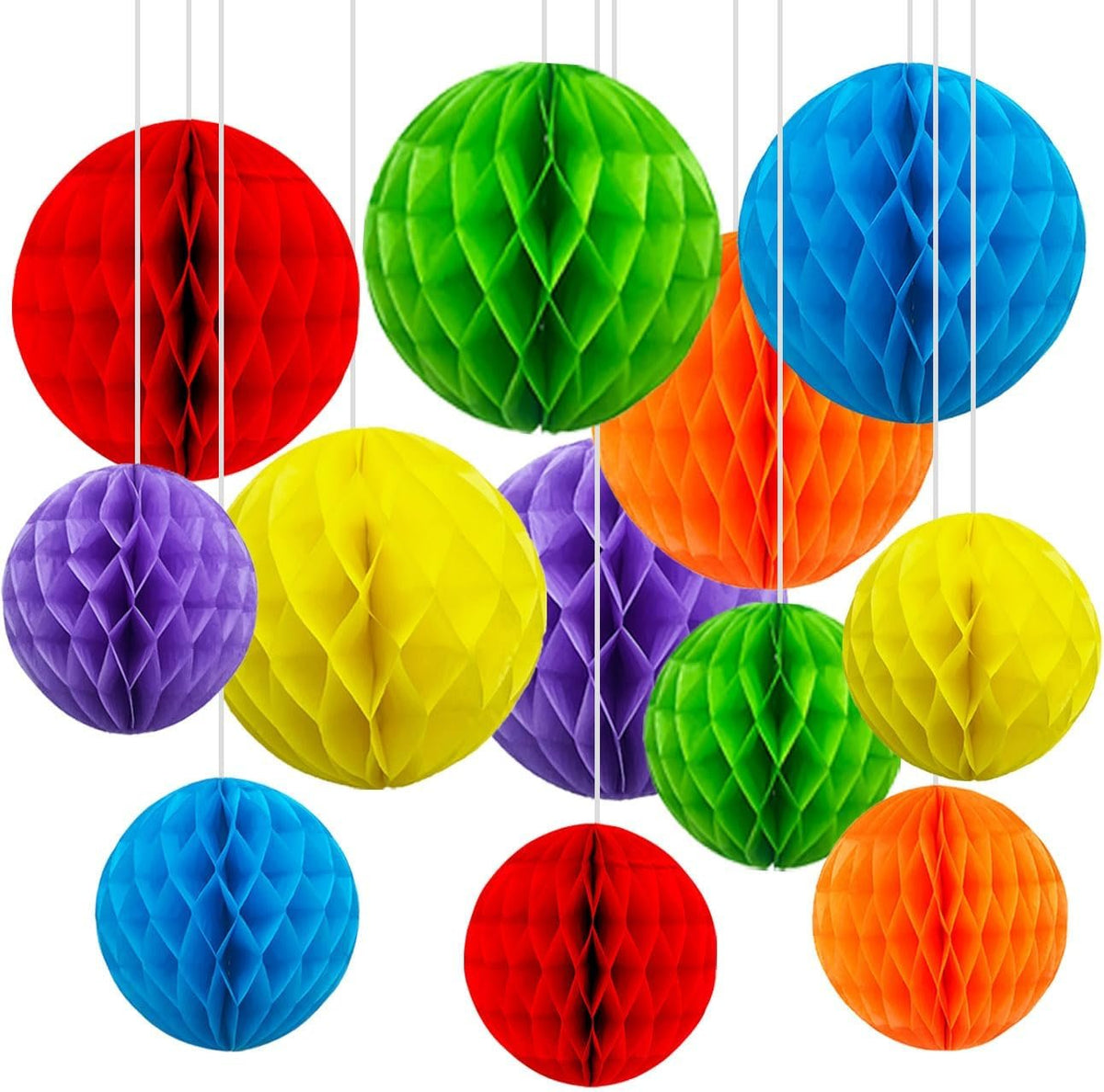Bonner Harvest Decor Two-Size Honeycomb Ball Set additional product photo