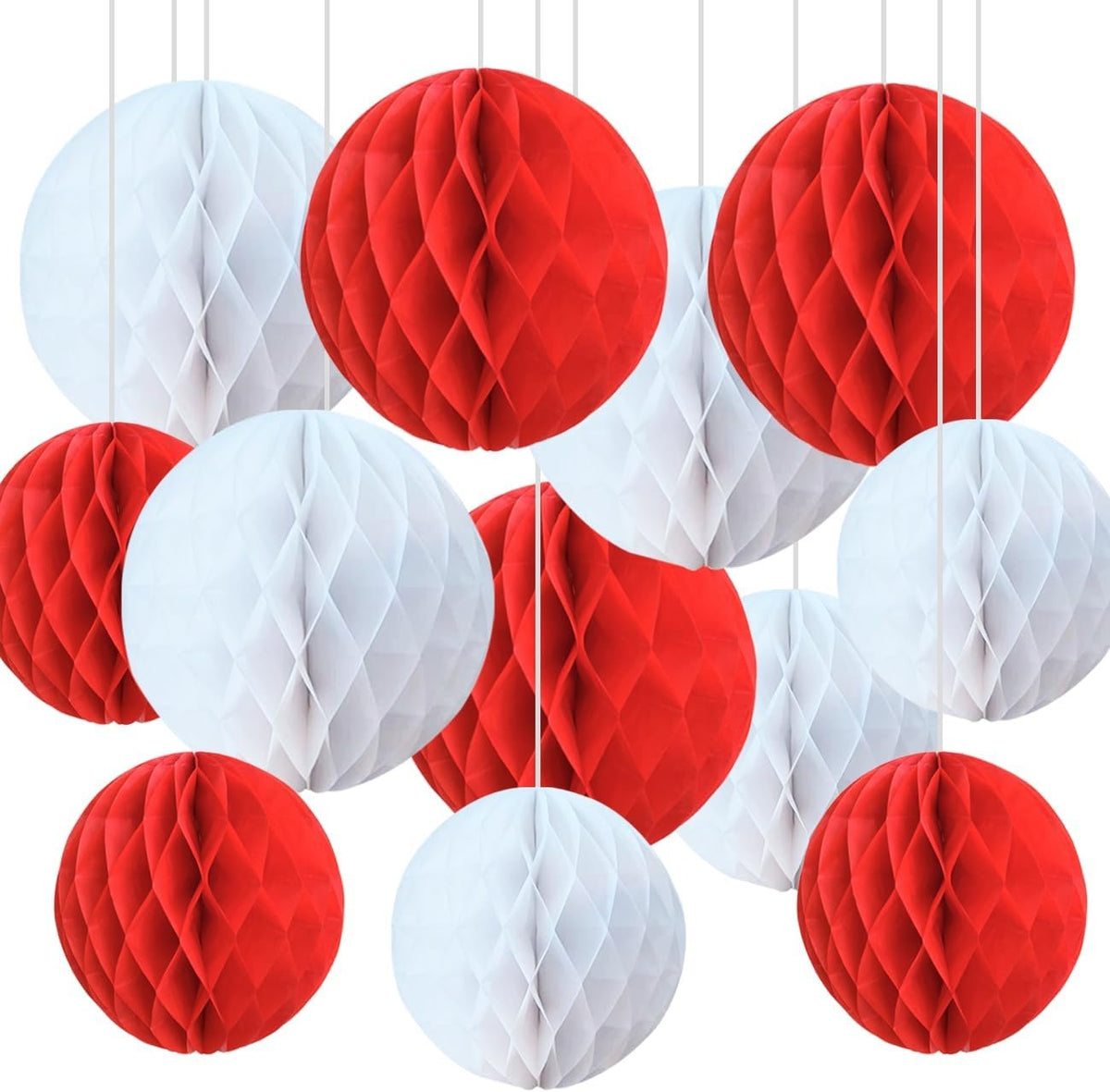 Bonner Harvest Decor Two-Size Honeycomb Ball Set additional product photo