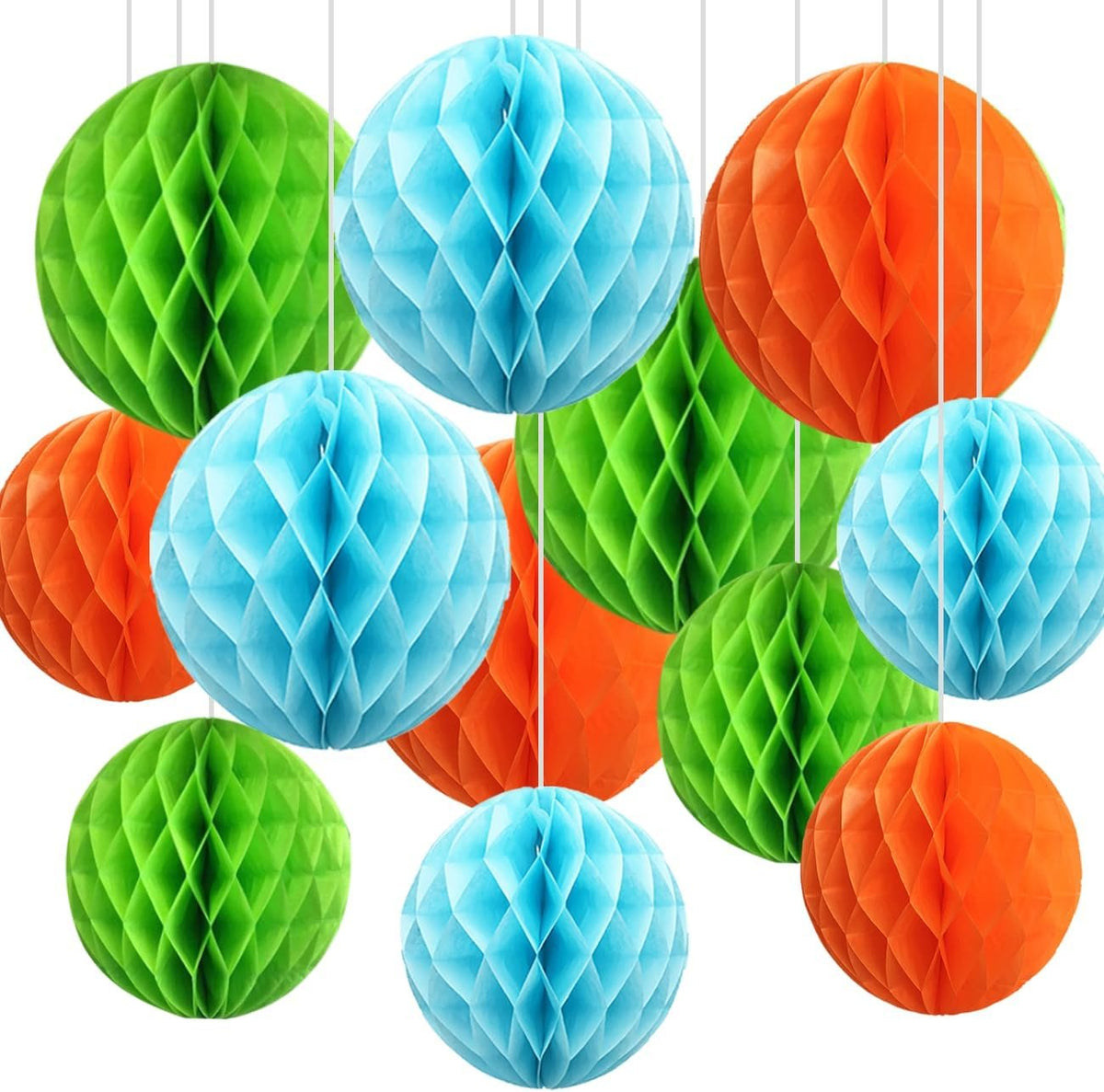 Bonner Harvest Decor Two-Size Honeycomb Ball Set additional product photo