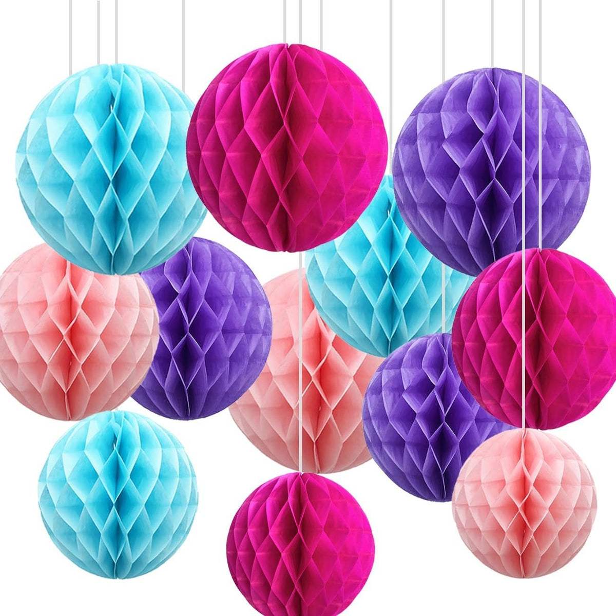 Bonner Harvest Decor Two-Size Honeycomb Ball Set additional product photo