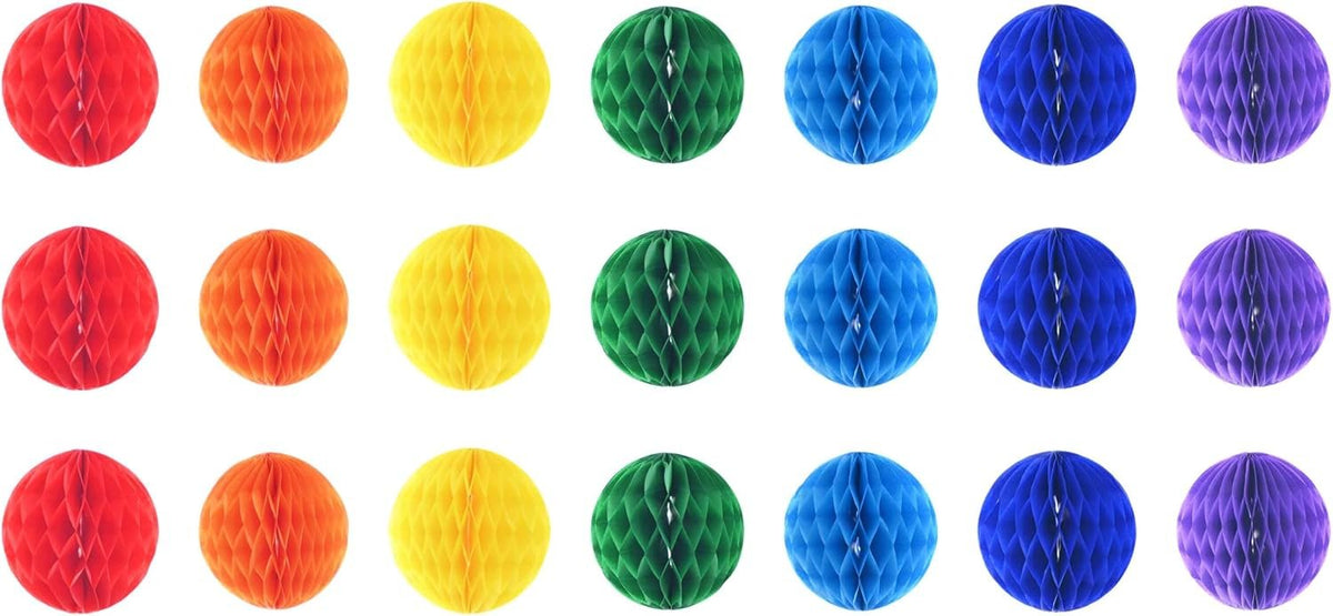Bonner Harvest Decor Mini Honeycomb Ball Set studio product photo