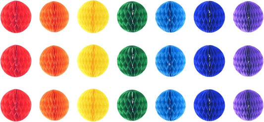 Bonner Harvest Decor Mini Honeycomb Ball Set studio product photo