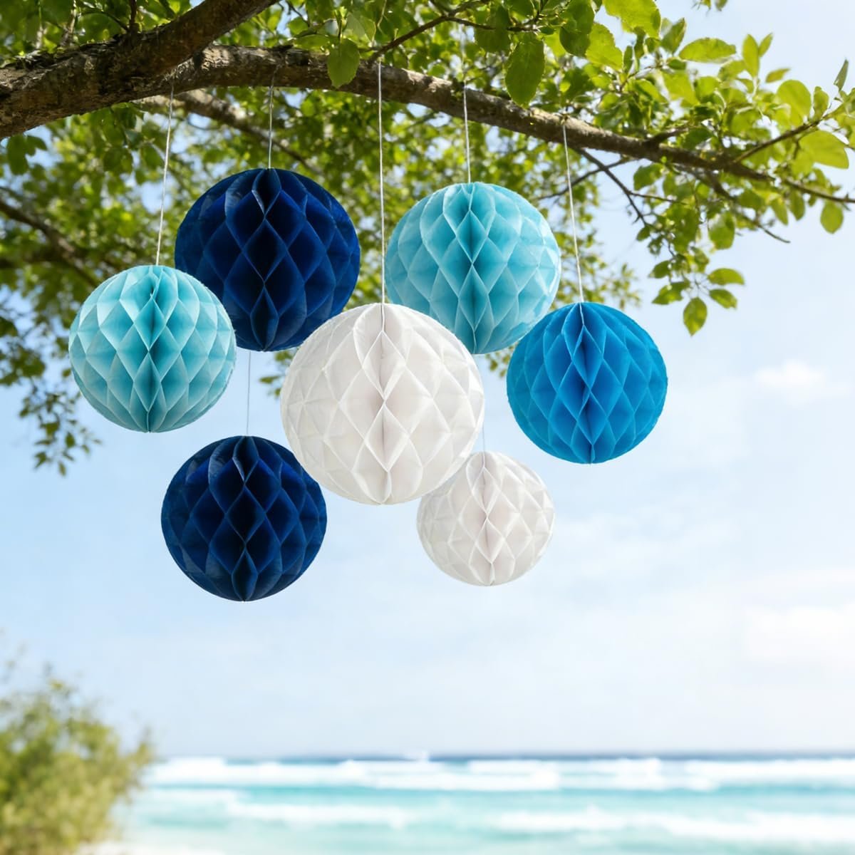 Bonner Harvest Decor Honeycomb Ball Variety Set additional product photo